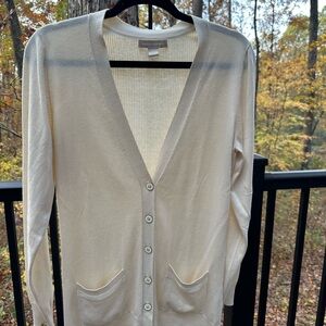 Banana Republic Cream Cardigan